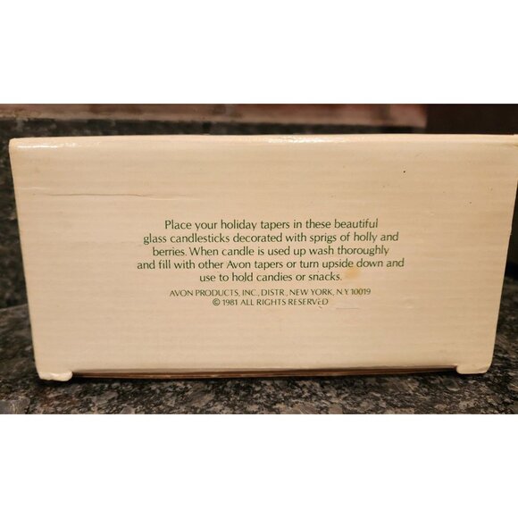 Vintage 1981 Avon Holiday Hostess Collection Holiday Candlestick Set Of 2. - Picture 6 of 6